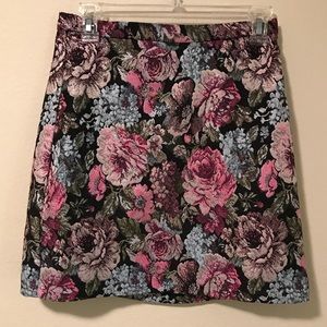 Floral pencil skirt